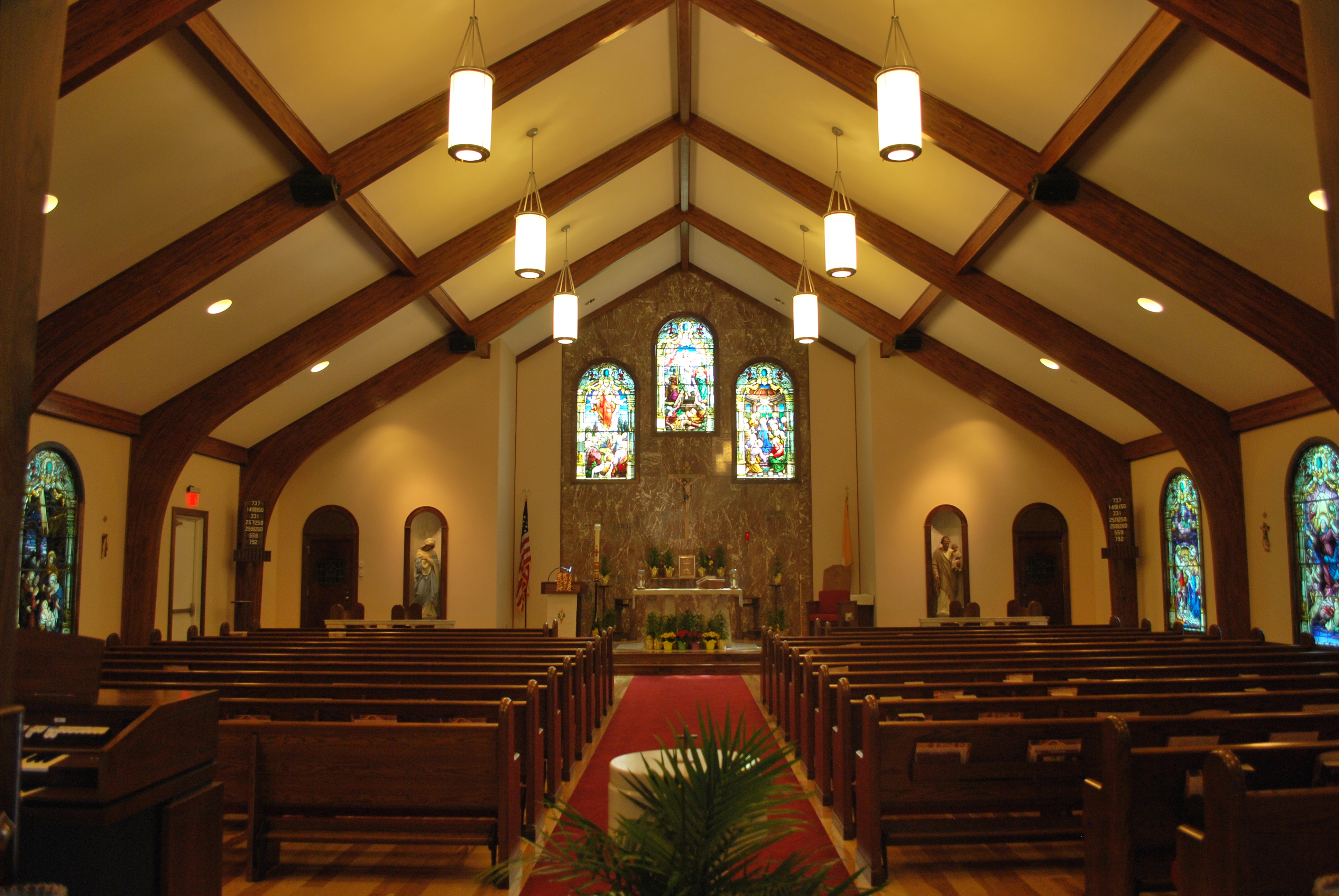 0744 St. Bernadette Catholic Church Sanctuary Interior