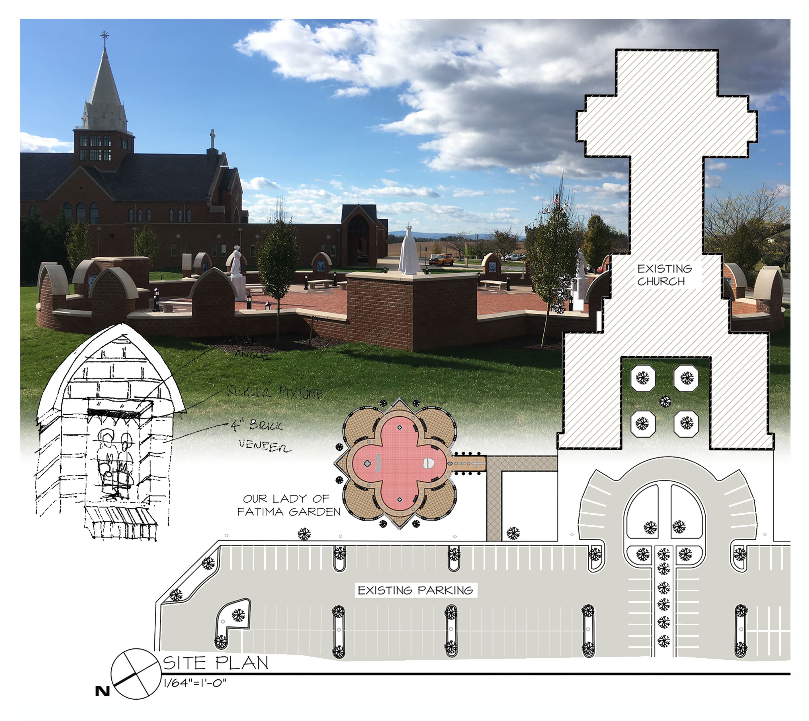0730-5 St. James Catholic Church-Our Lady of Fatima Shrine Architectural Site Plan