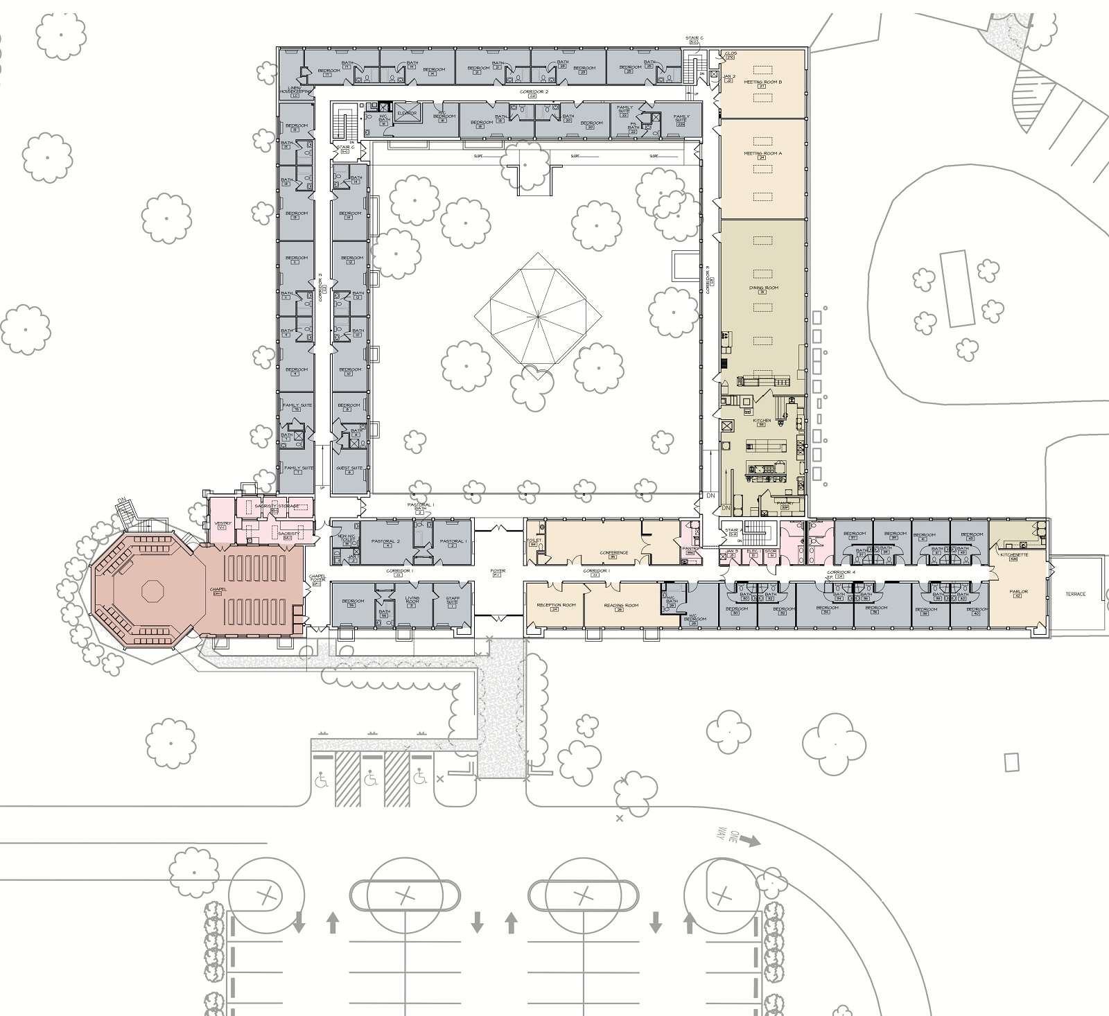 0705 Catholic Diocese of Arlington-San Damiano Life Center Architectural Site Plan