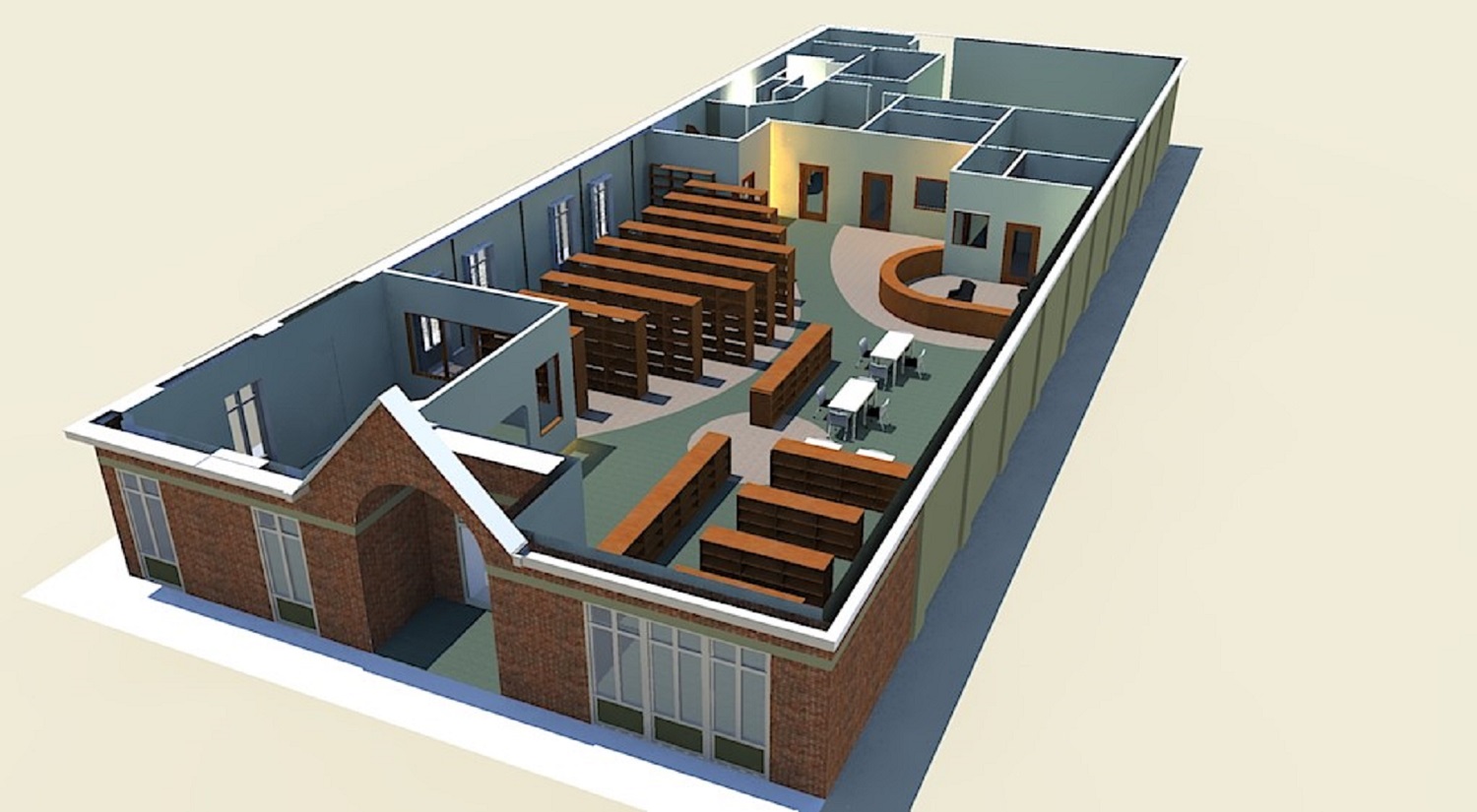 0925 Hardy County Public Library 3D Floor Plan